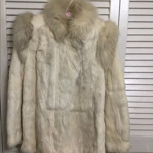 Very Nice Rabbit Fur Zippered Jacket